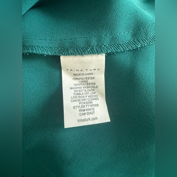 Trina Trina Turk Zosia Drop Flounce High Low Dress Size 6 - Picture 5 of 5